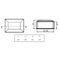 Capuchon de protection pour poteau de clôture 40x60 graphite 000-129 (2)