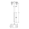 Support de fil vissé h=12cm galvanisé électrolytique 000-150 (2)