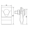 Support pour feuillure acier galvanisé électrolytiquement 000-158 (2)