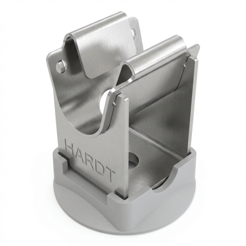 Poteau bas pour fil avec base en plastique h=20mm acier inoxydable résistant aux acides 000-149 (1)