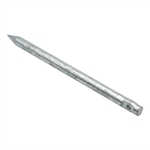 Piquet à enfoncer simple l=35cm acier galvanisé électrolytiquement