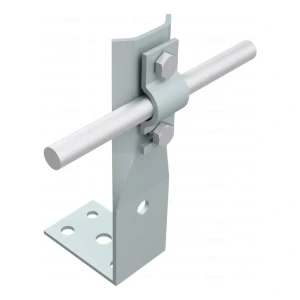 Équerre avec platine h=8cm galvanisé électrolytique