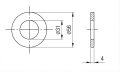 Rondelle M30 DIN 125 A2 140 HV 28 - 50 pièces 000-168 (2)