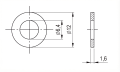 Rondelle M6 DIN 125 A4 140 HV 6,4 - 1000 pièces 000-174 (2)