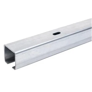 Rail pour portail coulissant 68x68x3,5 mm longueur 6 m - semi-ouvert, galvanisé
