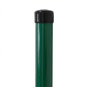 Poteau de clôture Fi 42,4x1,5, longueur 2,3 m, vert RAL 6005