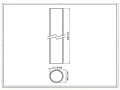 Poteau de clôture Fi 48,3x1,5, longueur 2,3 m, graphite RAL 7016 000-227 (2)