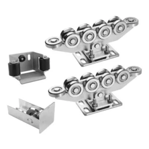 Pack chariots 80 (10 galets) + accessoires KIT pour portails coulissants autoportants