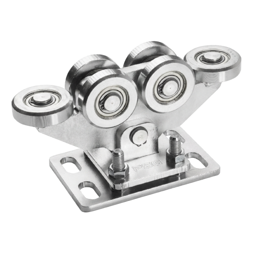 Chariot roulant pour portails coulissants autoportants 80/6 galets acier 000-254 (1)