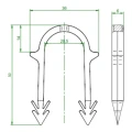 Tacker avec agrafes 50 mm (3500 pcs.) - KIT 000-258 (6)