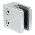 Support de verre 45x45x26 mm, verre 6-10,76 mm, AISI 304, système plat, satiné 000-260 (1)