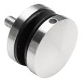 Fixation ponctuelle pour verre fi 50/8/M10x50, verre 8-17,52 mm, AISI 304, système plat, satiné 000-266 (1)