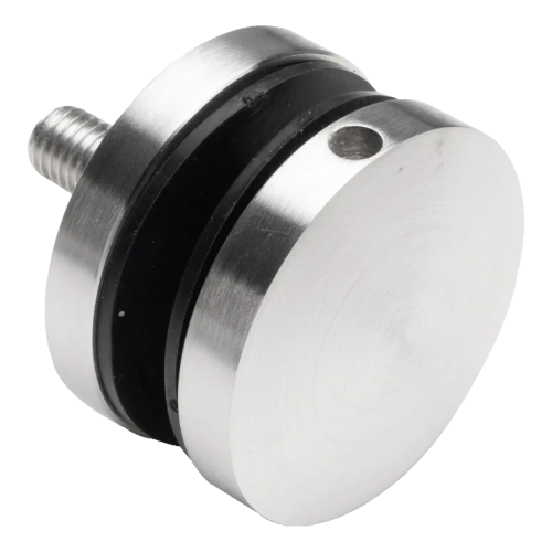 Fixation ponctuelle pour verre fi 50/8/M10x50, verre 8-17,52 mm, AISI 304, système plat, satiné 000-266 (1)