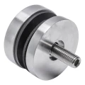 Fixation ponctuelle pour verre fi 50/8/M10x50, verre 8-17,52 mm, AISI 304, système plat, satiné 000-266 (2)