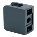 Support de verre 45x45x26 mm anthracite verre 6-10,76 mm zamak système plat peint 000-269 (2)