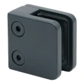 Support de verre 45x45x26 mm anthracite verre 6-10,76 mm zamak système plat peint 000-269 (3)