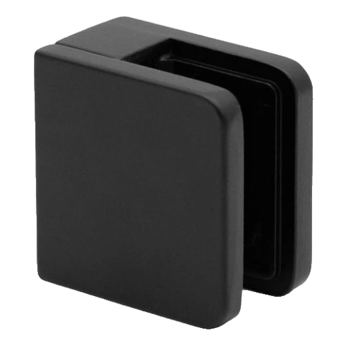 Fixation ponctuelle pour verre 45x45x26 mm, noir, verre 6-10,76 mm, zamak, système plat, peint 000-286 (1)