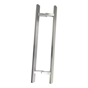 Poignée de tirage double face rectangulaire 45° 20x40x1200 mm AISI 304 universelle satinée