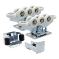 Kit chariots 80 (8 galets. galets nylon) pour portails coulissants avec accessoires 000-305 (1)