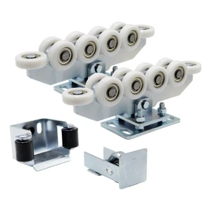 Kit de chariots 80 (10 galets, galets nylon) pour portail coulissant avec accessoires