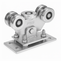 Lot de chariots à 5 galets pour portails coulissants autoportants avec accessoires 000-309 (2)