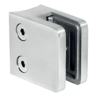 Support verre 45x45x26 mm verre 6-10,76 mm AISI 304 système 42,4 mm satiné