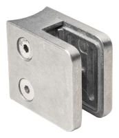 Support de verre 45x45x26 mm verre 6-10,76 mm zamak système 42,4 mm brut