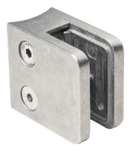 Support de verre 45x45x26 mm verre 6-10,76 mm zamak système 42,4 mm brut