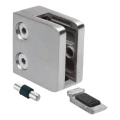 Fixation pour verre 45x45x26 mm avec support pin verre 6–10,76 mm AISI 304 système plat satiné 000-268 (4)