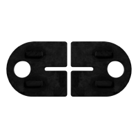 Caoutchouc de serrage 10mm pour supports 63D2, 90D5, 18D5