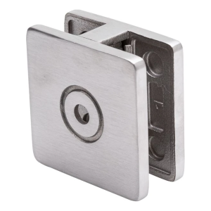 Support pour verre 8-10 mm 60x60x28 mm AISI 304 système plat satiné