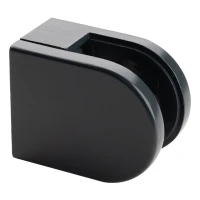 Support pour verre 6-10,76 mm 50x40x26 mm pin zamak système plat anthracite