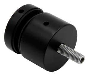 Support ponctuel rotule pour verre ø 50mm filetage M10 système plat noir