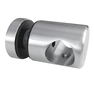 Support traversant et ponctuel Ø 16mm Ø 25/30/M6x15 verre 6-11,52mm AISI304 satin