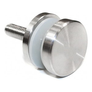 Support ponctuel verre 4-16,76mm ø 30/4/M8 INOX 304 système plat satiné