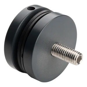 Support ponctuel verre 8-17,52mm ø 50/8/M10x50 AISI304 système plat anthracite