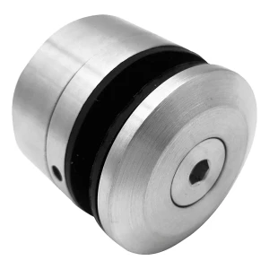 Fixation ponctuelle verre 8-16,76mm ø 48/26/M10x38 à six pans creux AISI304 satiné système plat