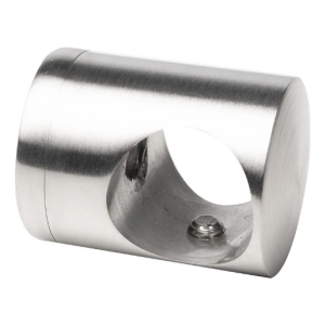 Support traversant pour tige ø19 mm fixation plan AISI304 satin