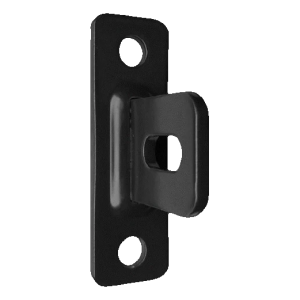 Raccord de panneau de clôture à visser H80 noir semi-mat RAL 9005