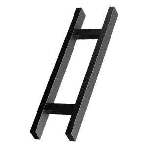 PINOX – poignée de porte double face rectangulaire 500 mm noir satiné