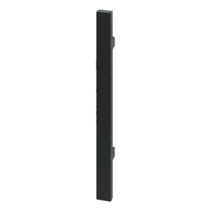 Poignée de porte PINOX unilatérale rectangulaire 300 mm noire – acier AISI 304
