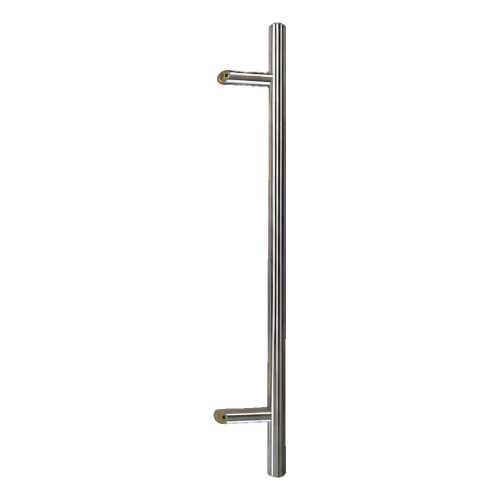 Poignée de porte unilatérale ronde 32×800 mm – acier inoxydable AISI 304, satiné, fixation 45° 000-723 (1)