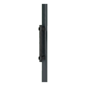 Locinox poignée de portail fixe en aluminium anodisé 365 mm – noire, simple face
