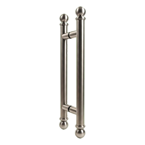 PSG poignée de porte double face ronde 30x500 mm acier inoxydable satiné