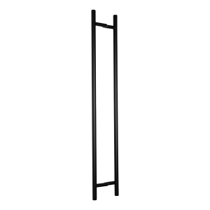 PINOX poignée de porte double face ronde noire Ø 32 x 1400 mm AISI 304
