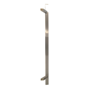 Poignée de tirage de porte simple rectangulaire 45° AISI 304 satiné 1000 mm