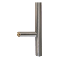 Poignée-tirant de porte unilatérale ronde 45° acier AISI 304 satiné 32×1000 mm 000-752 (2)