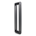 PSG poignée de porte bilatérale rectangulaire 90° acier noir 40×450 mm 000-768 (1)