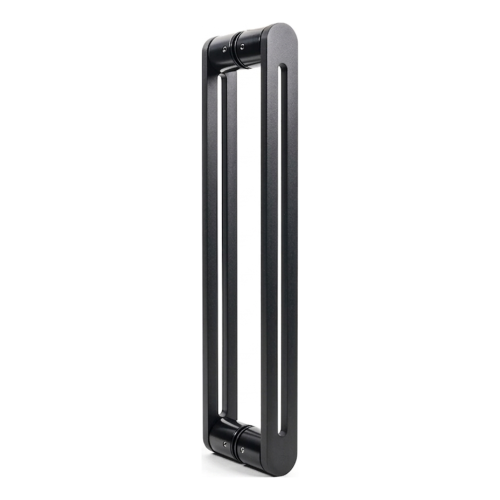 PSG poignée de porte bilatérale rectangulaire 90° acier noir 40×450 mm 000-768 (1)