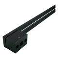 PSG poignée de porte double-face rectangulaire 90° acier noir mat 40×478 mm 000-769 (3)